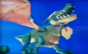 The footage contained in this build is clearly very early which highlights just how different it is from the final retail release notice the SOFTDEC name (Dreamcast video codec) in the upper left corner. This believe it or not is the dragon from the games introduction movie it almost looks more akin to a super deformed style character model rather than the more realistic rendering found in the released game. © SEGA ENTERPRISES, LTD, 1998, 1999