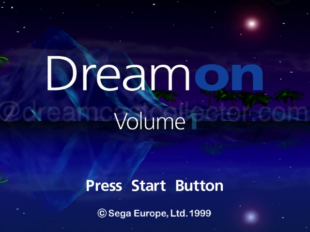 DreamOn Volume 1’s main menu screen was designed by SEGA Europe. While I don’t think it's of the same calibre as some of the Japanese demo discs, the menu system is intuitive and easy to navigate. With the general budget feel of much of the early PAL titles packaging, it's, surprising that I have to give credit to SEGA Europe as the design of their menu system is decent certainly, I expected a lot worse.